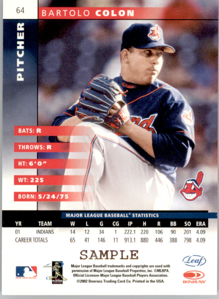 2002 Leaf Baseball "Press Proofs and Samples" Parallel Cards - Bild 5 von 5
