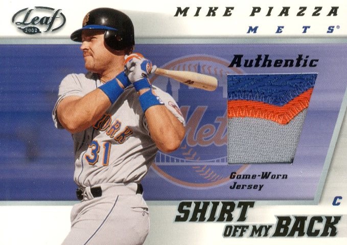 2002 Leaf Shirt Off My Back #MP Mike Piazza SP/150