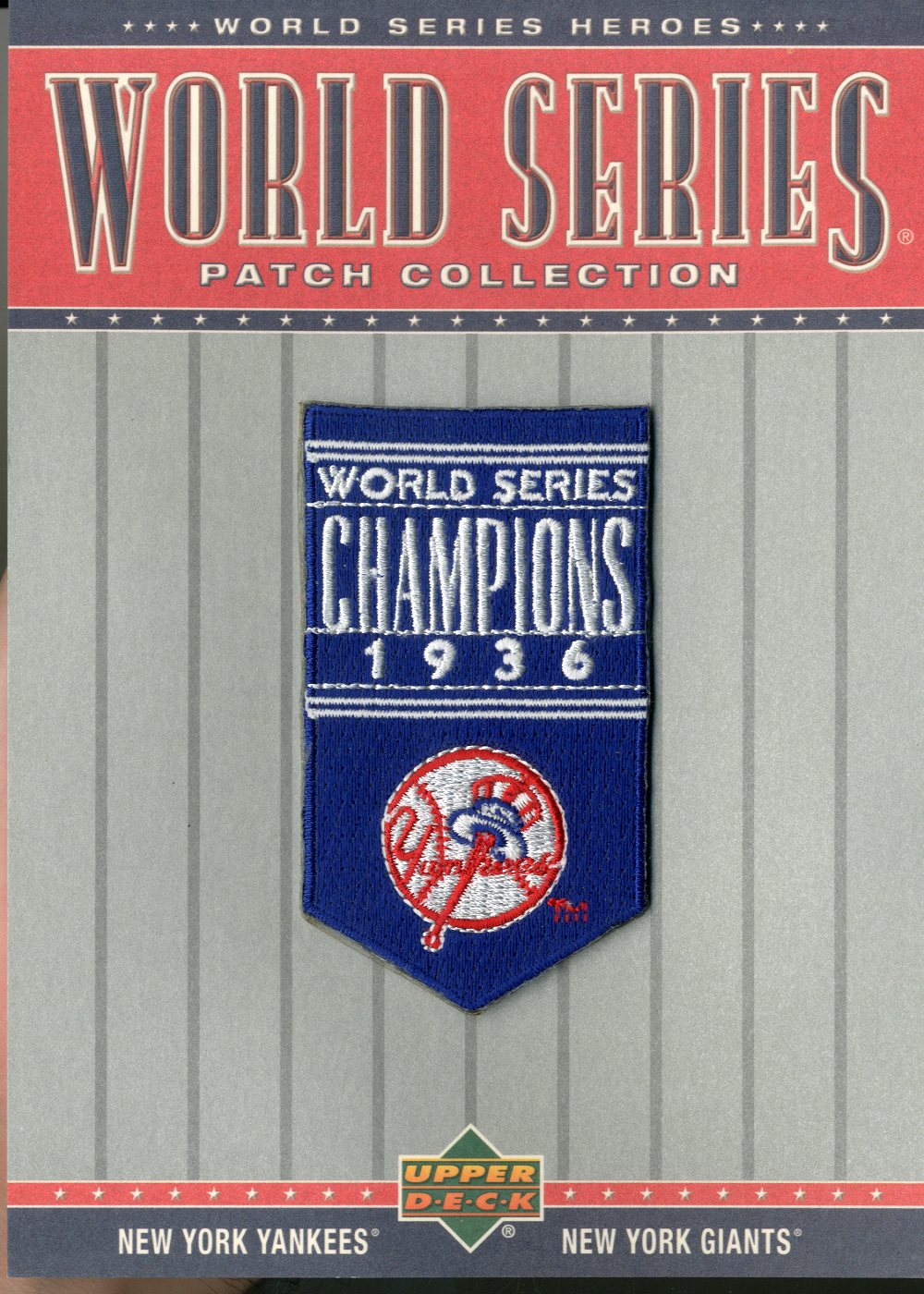 2002 Upper Deck World Series Heroes Patch Collection #WS36 1936 World Series