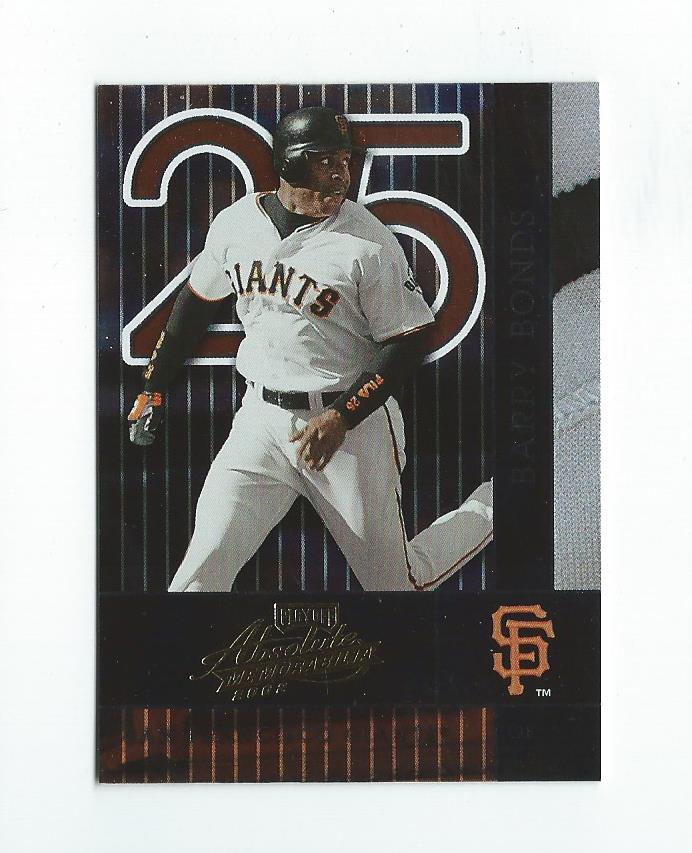 2002 Absolute Memorabilia #124 Barry Bonds