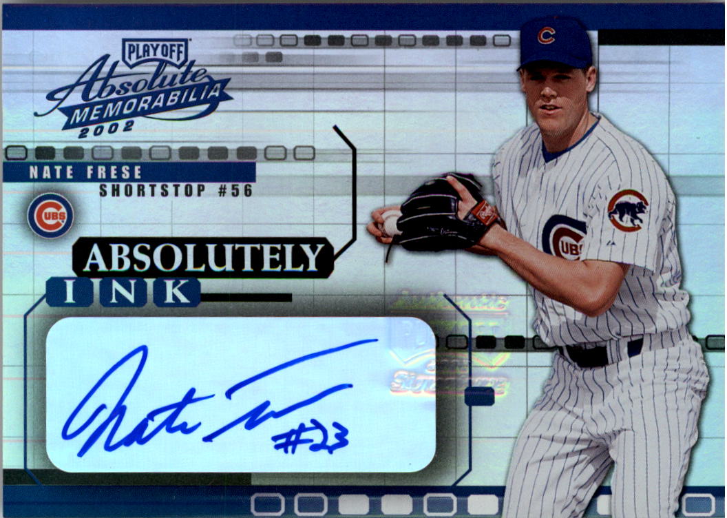 2002 Absolute Memorabilia Absolutely Ink #AI41 Nate Frese