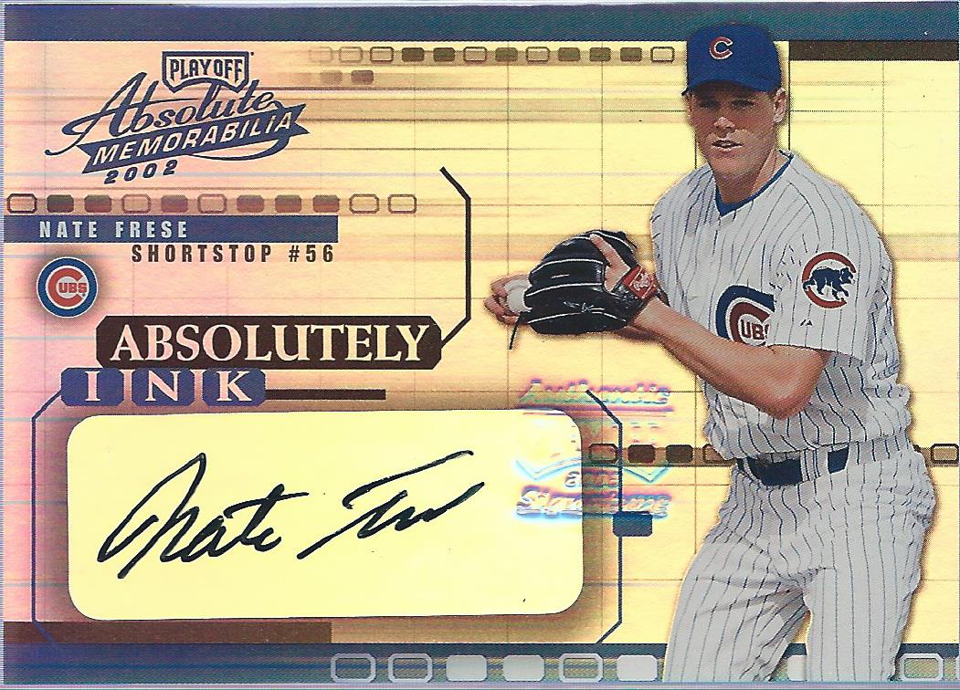 2002 Absolute Memorabilia Absolutely Ink #AI41 Nate Frese