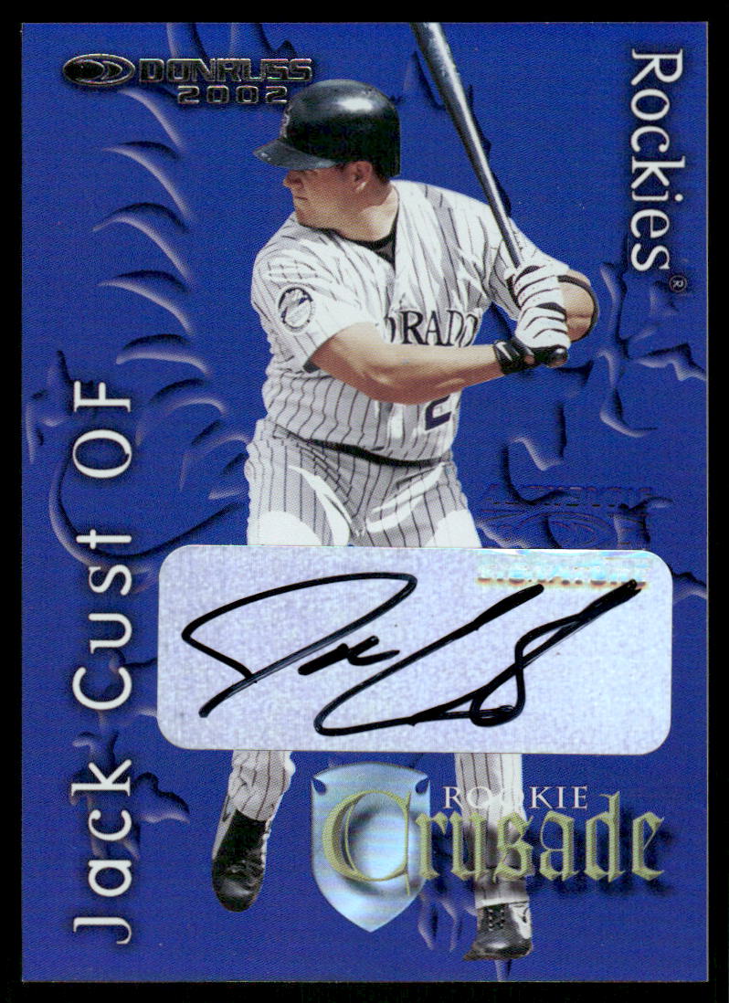 2002 Donruss Rookies Crusade Autographs #RC2 Jack Cust/500