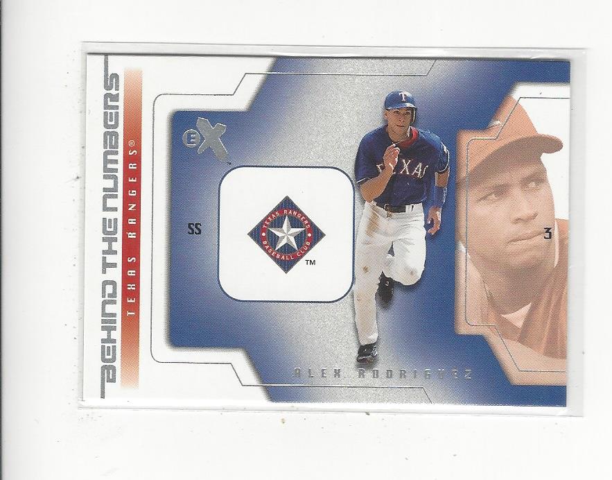 2002 E-X Behind the Numbers #30 Alex Rodriguez