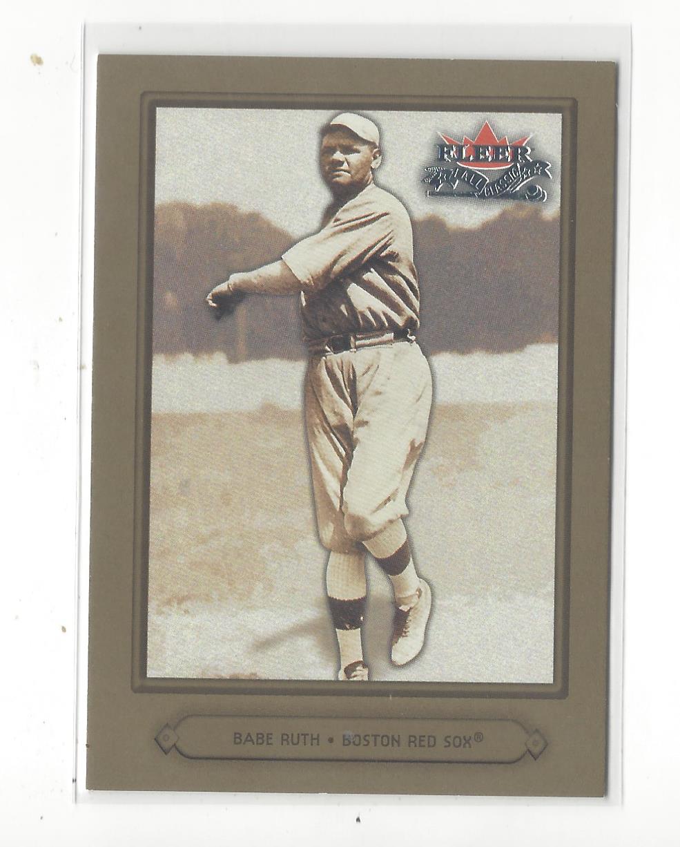 2002 Fleer Fall Classics #16B Babe Ruth Red Sox SP