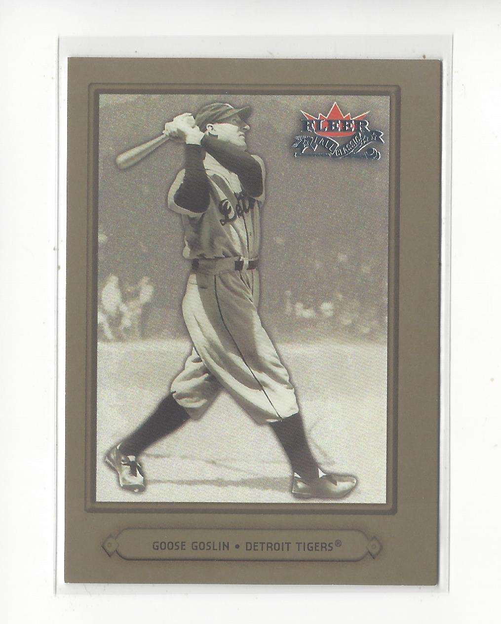 2002 Fleer Fall Classics #87B Goose Goslin Tigers SP