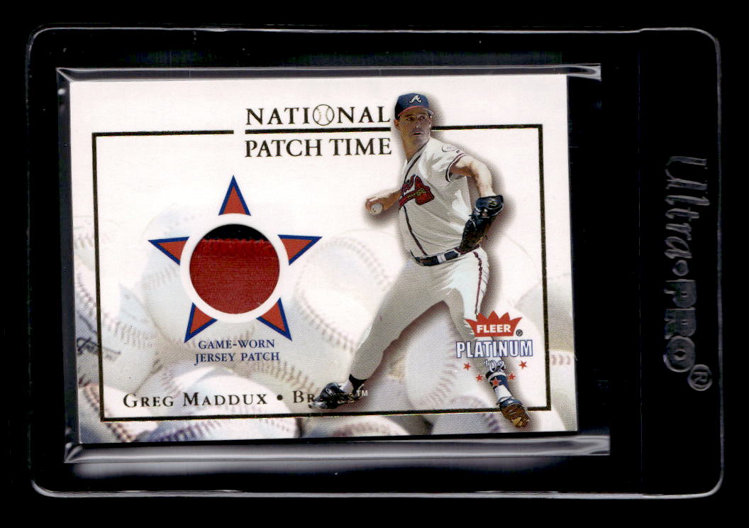 2002 Fleer Platinum National Patch Time #11 Greg Maddux/775