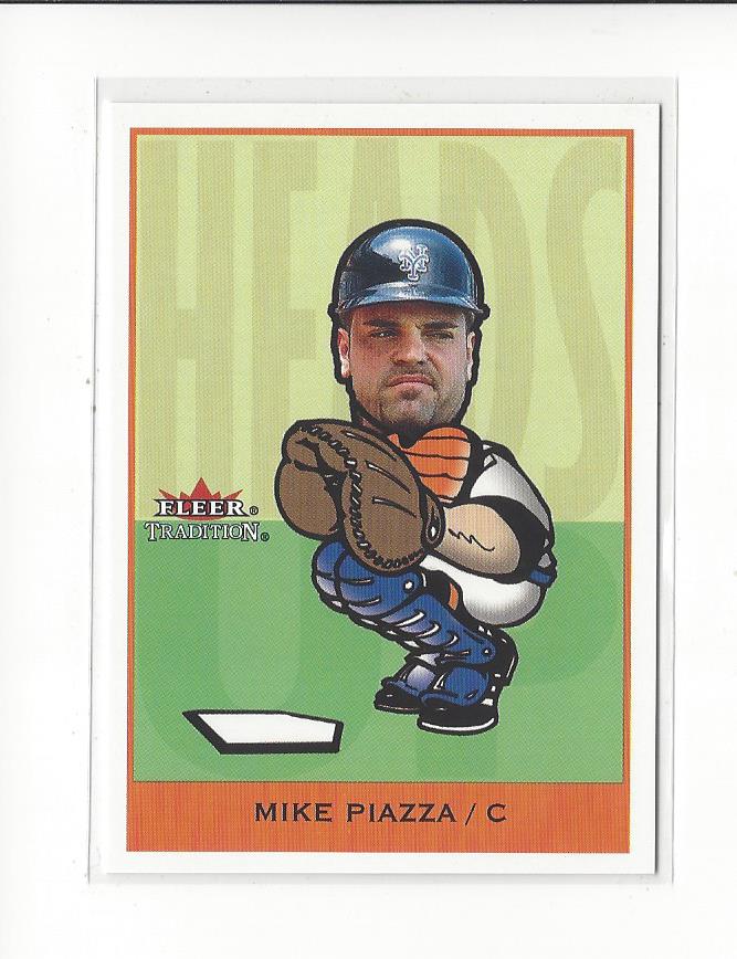 2002 Fleer Tradition Heads Up #4 Mike Piazza
