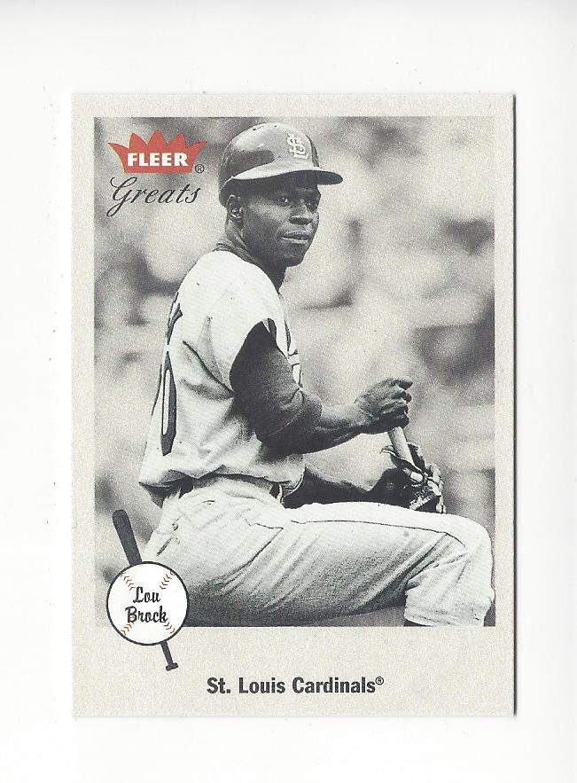 Lou Brock cards (1992-2024) Cardinals Cubs - You Choose