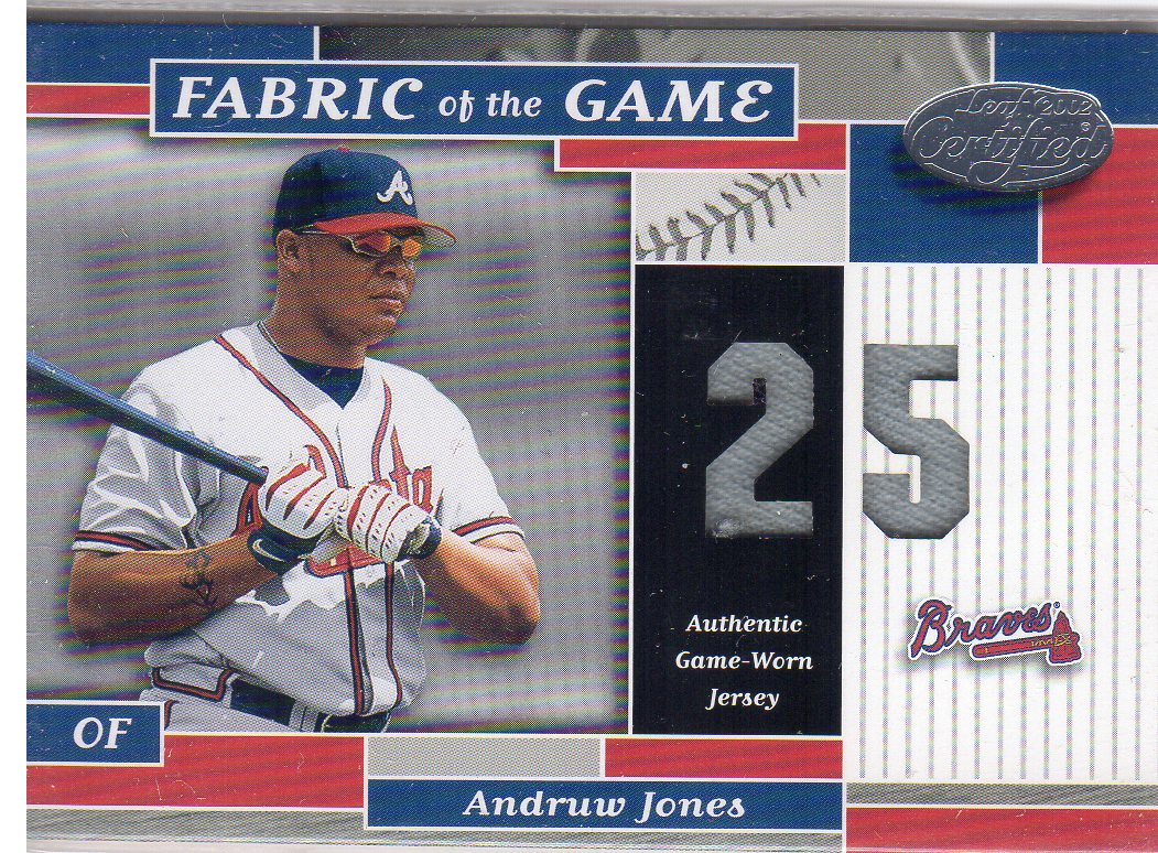 Andruw Jones Autographed Atlanta Braves (Grey #25) Custom Jersey