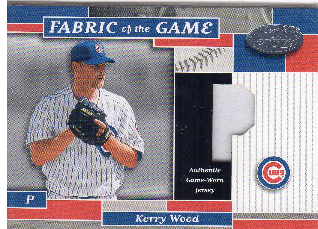 2002 Leaf Certified Fabric of the Game #144PS Kerry Wood/50