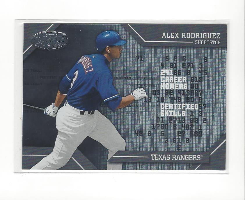 2002 Leaf Certified Skills #CS7 Alex Rodriguez