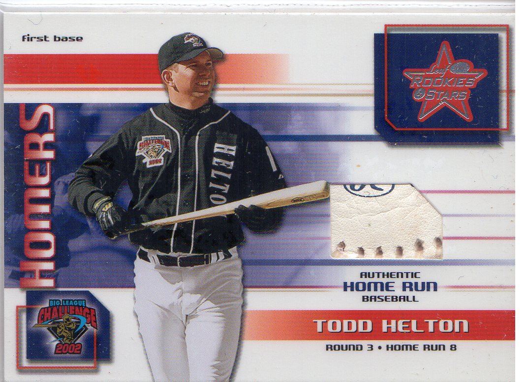 Todd Helton Leaf Rookie and Stars Authentic Game Used Bat and