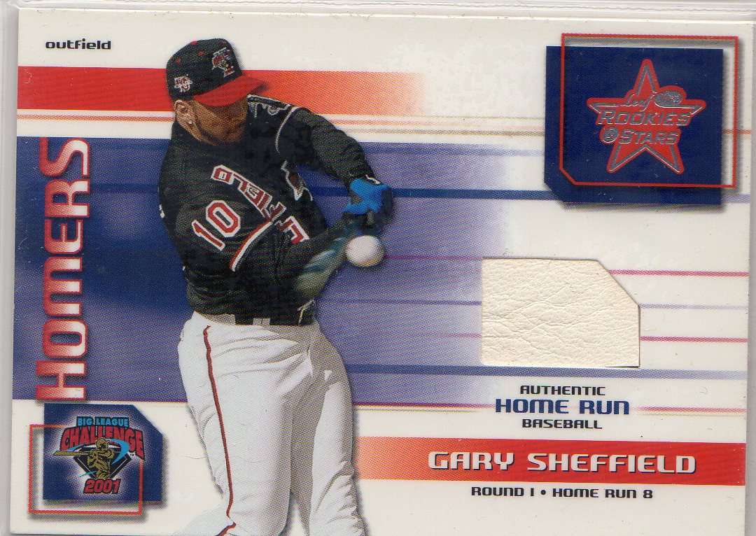 2002 Leaf Rookies and Stars BLC Homers #23 Gary Sheffield Rd 1 HR 8