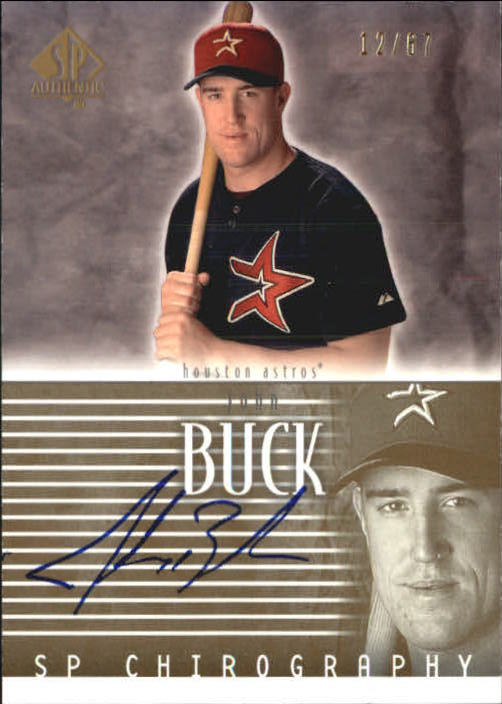 2002 SP Authentic Chirography Gold #JB John Buck/67