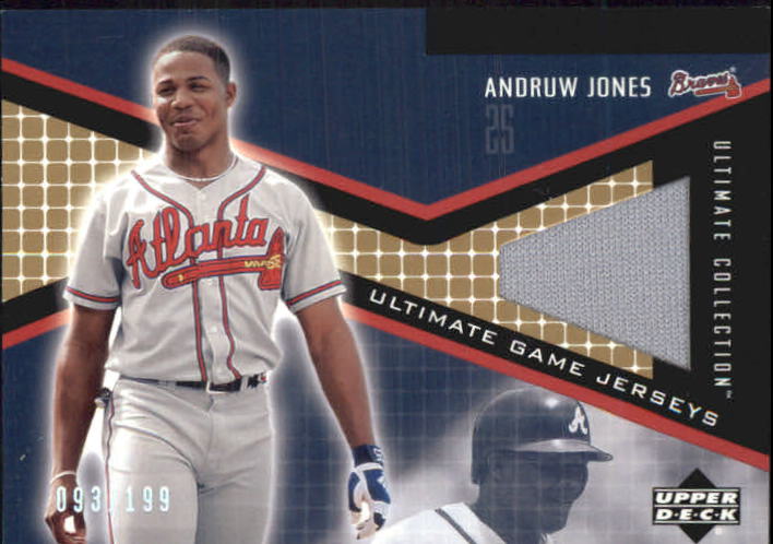 2002 Ultimate Collection Game Jersey Tier 3 #AJ Andruw Jones