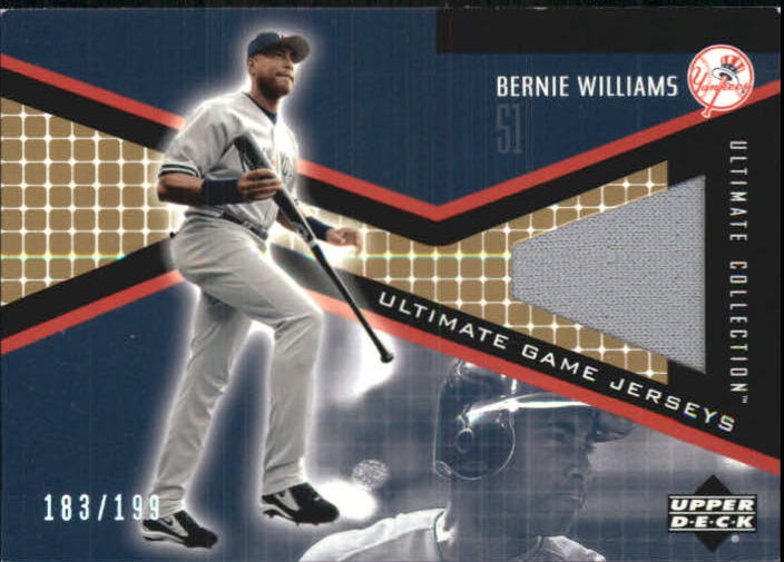 2002 Ultimate Collection Game Jersey Tier 3 #BW Bernie Williams