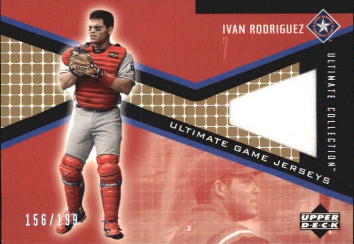 2002 Ultimate Collection Game Jersey Tier 3 #IR Ivan Rodriguez