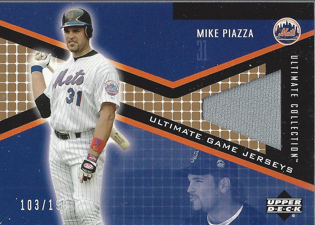 2002 Ultimate Collection Game Jersey Tier 3 #MP Mike Piazza