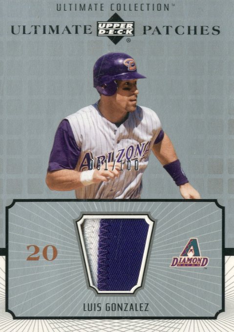 2002 Ultimate Collection Patch Card #LG Luis Gonzalez