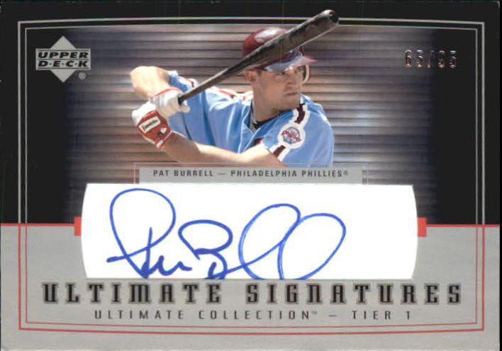 2002 Ultimate Collection Signatures Tier 1 #PB1 Pat Burrell/95