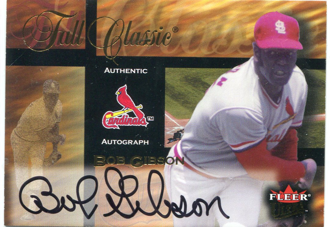 2002 Ultra Fall Classic Autographs #5 Bob Gibson
