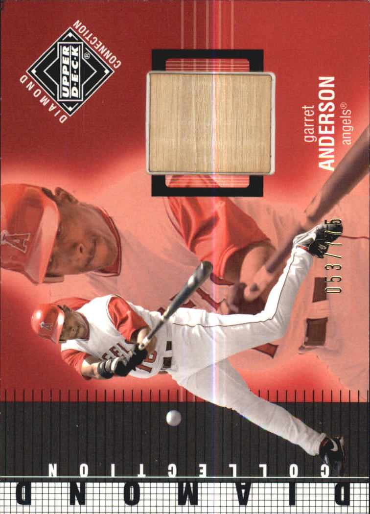 2002 Upper Deck Diamond Connection #422 Garret Anderson DC Bat