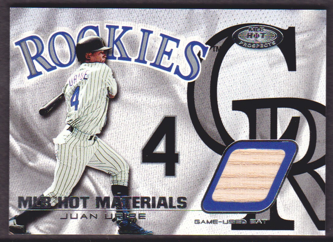 2002 Hot Prospects MLB Hot Materials #JU Juan Uribe Bat