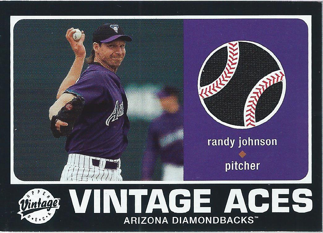 2002 Upper Deck Vintage Aces Game Jersey #ARJ Randy Johnson