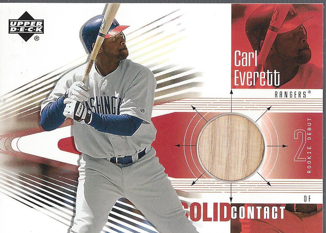 2002 Upper Deck Rookie Debut Solid Contact #CE Carl Everett