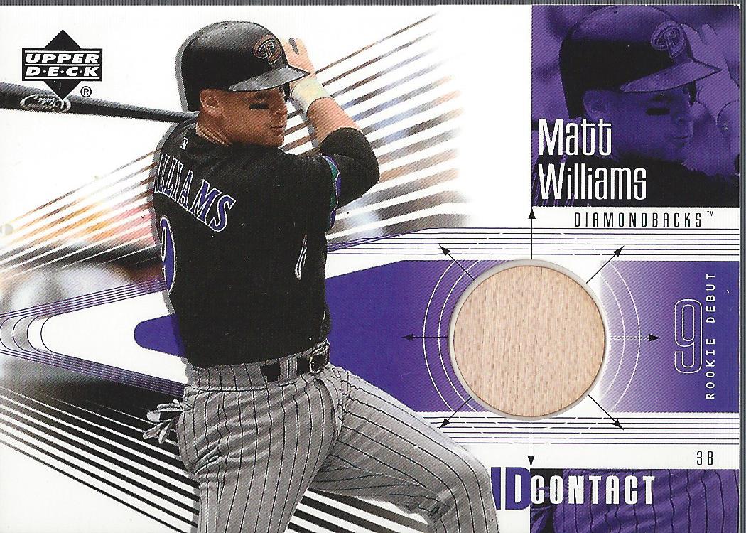 2002 Upper Deck Rookie Debut Solid Contact #MW Matt Williams