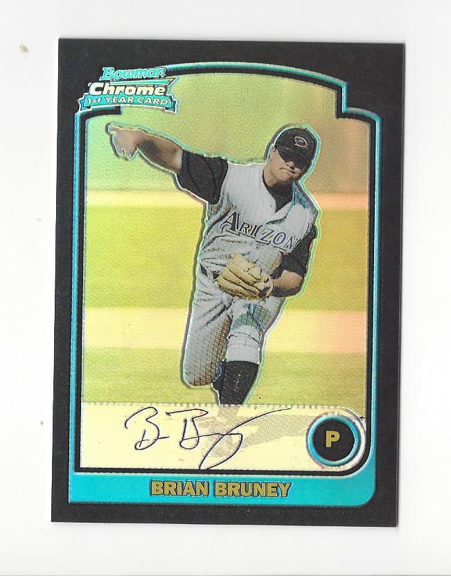 2003 Bowman Chrome Refractors #185 Brian Bruney