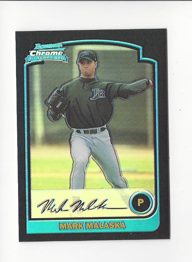 2003 Bowman Chrome Refractors #254 Mark Malaska