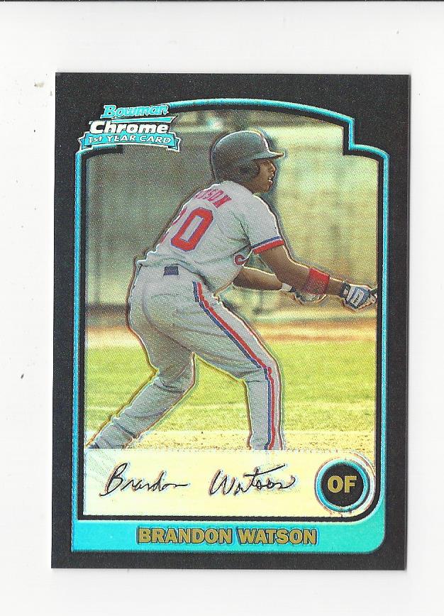 2003 Bowman Chrome Refractors #321 Brandon Watson
