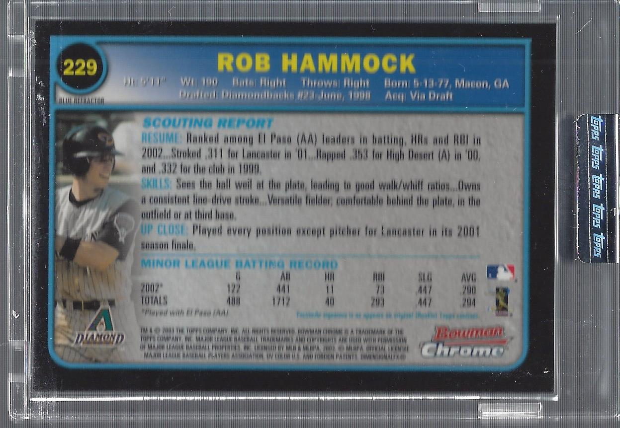 2003 Bowman Chrome Baseball Card Pick (Inserts)