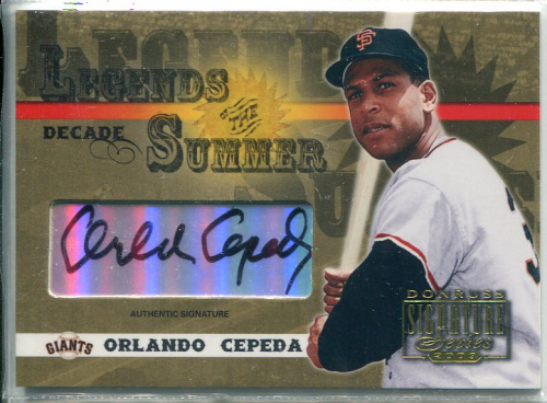 2003 Donruss Signature Legends of Summer Autographs Decade #35 Orlando Cepeda