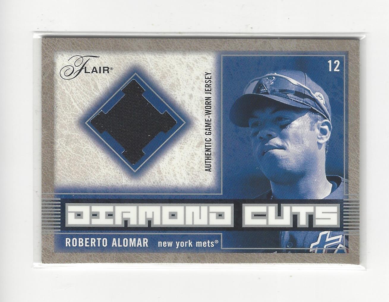2003 Flair Diamond Cuts Jersey #RA Roberto Alomar