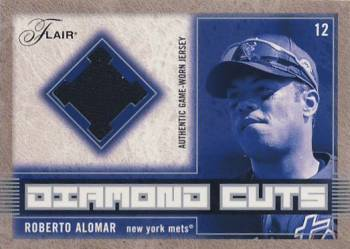 2003 Flair Diamond Cuts Jersey #RA Roberto Alomar
