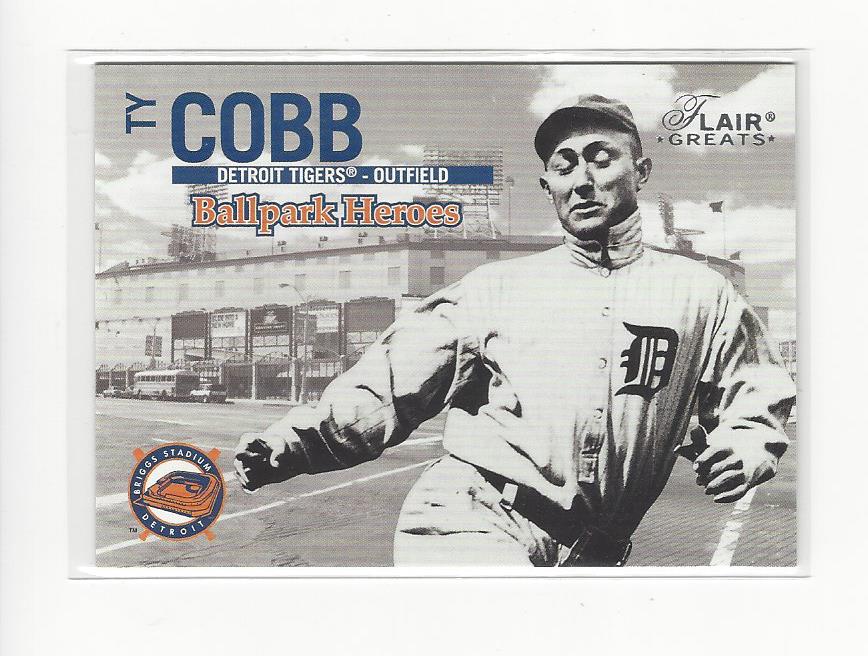 2003 Flair Greats Ballpark Heroes #4 Ty Cobb