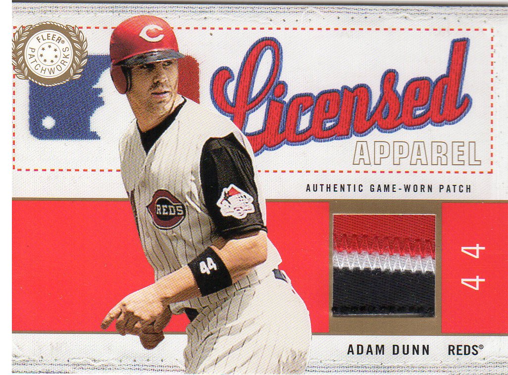 2003 Fleer Patchworks Licensed Apparel Patch #AD Adam Dunn