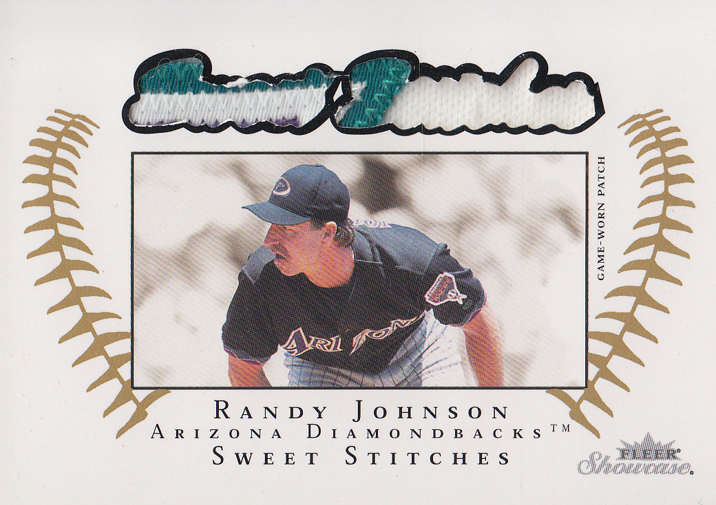 2003 Fleer Showcase Sweet Stitches Patch #2 Randy Johnson/150