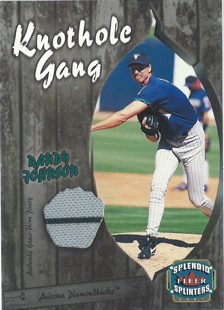 Randy Johnson 2003 Fleer Game Worn Jersey Card