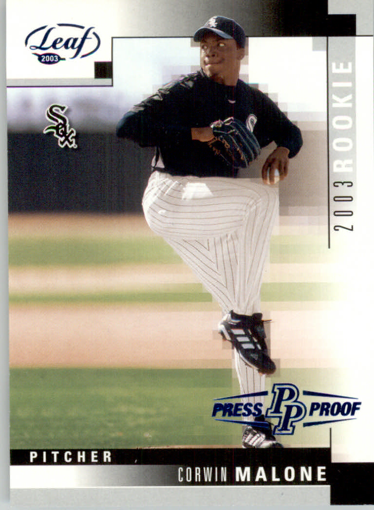 2003 Leaf Press Proofs Blue #290 Corwin Malone ROO