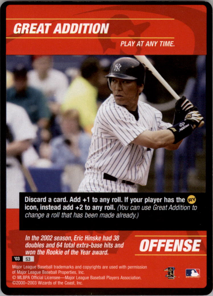 2003 MLB Showdown Trading Deadline Strategy #S3 Great Addition/H.Matsui -  NM-MT