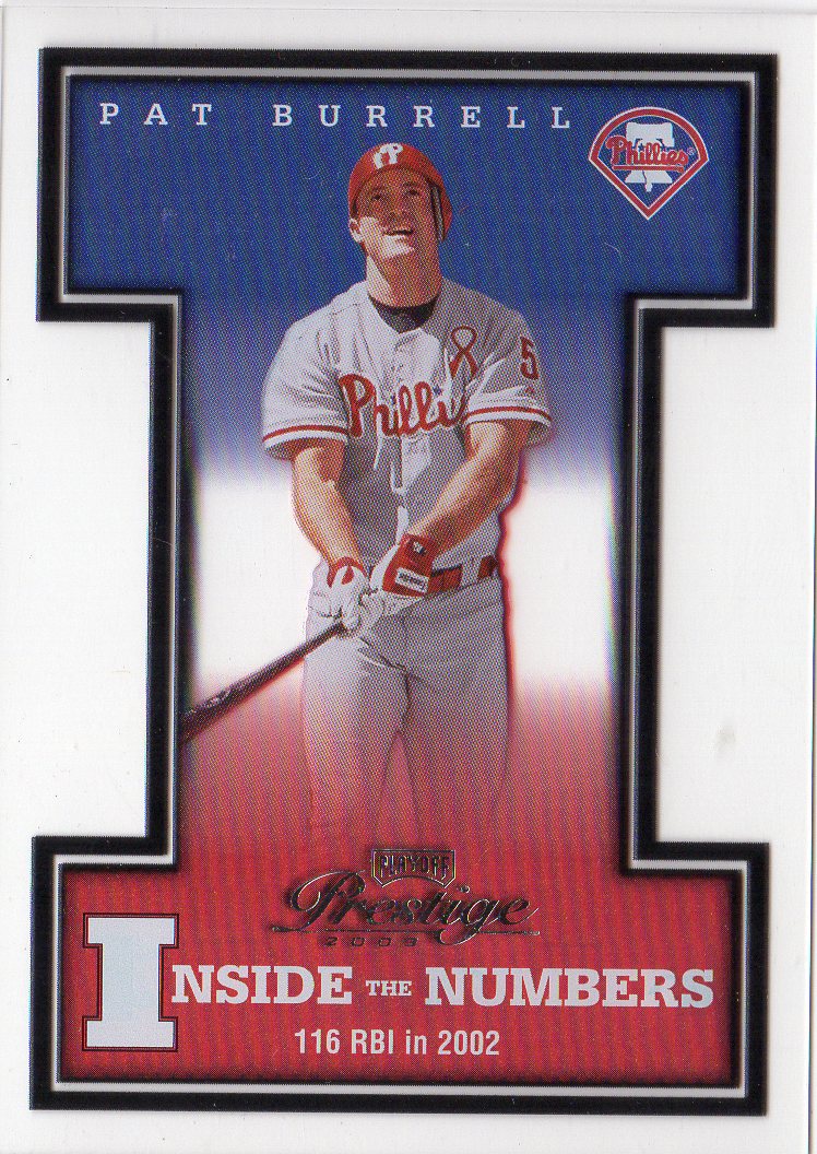 2003 Playoff Prestige Inside the Numbers #21 Pat Burrell