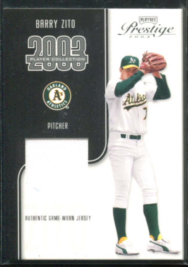 2003 Playoff Prestige Player Collection #100 Barry Zito Jsy