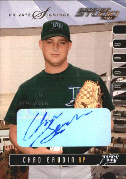 2003 Studio Private Signings #205 Chad Gaudin ROO/25