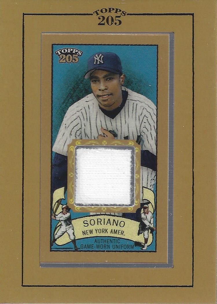 2003 Topps 205 Relics #AS1 Alfonso Soriano Uni G1