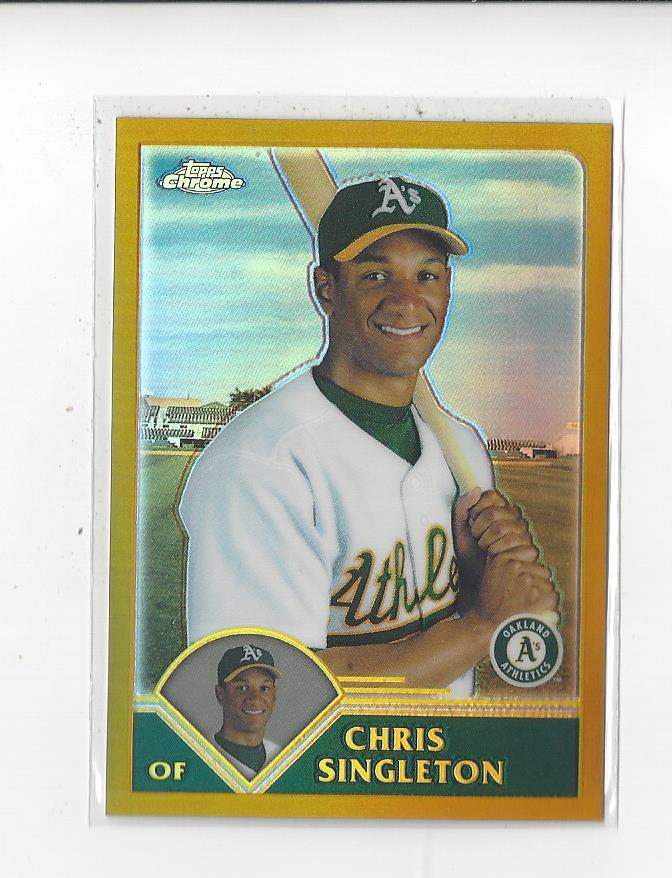 2003 Topps Chrome Gold Refractors #223 Chris Singleton