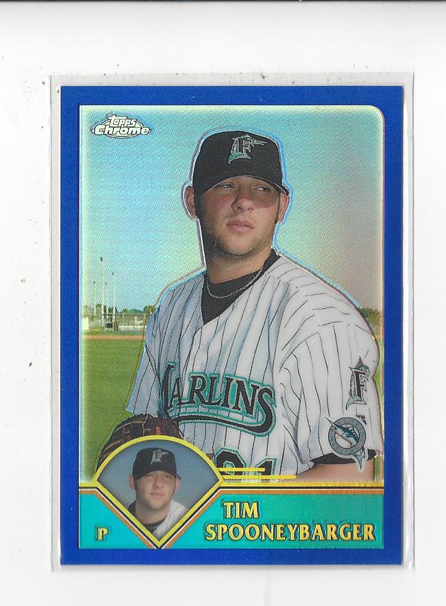 2003 Topps Chrome Refractors #279 Tim Spooneybarger